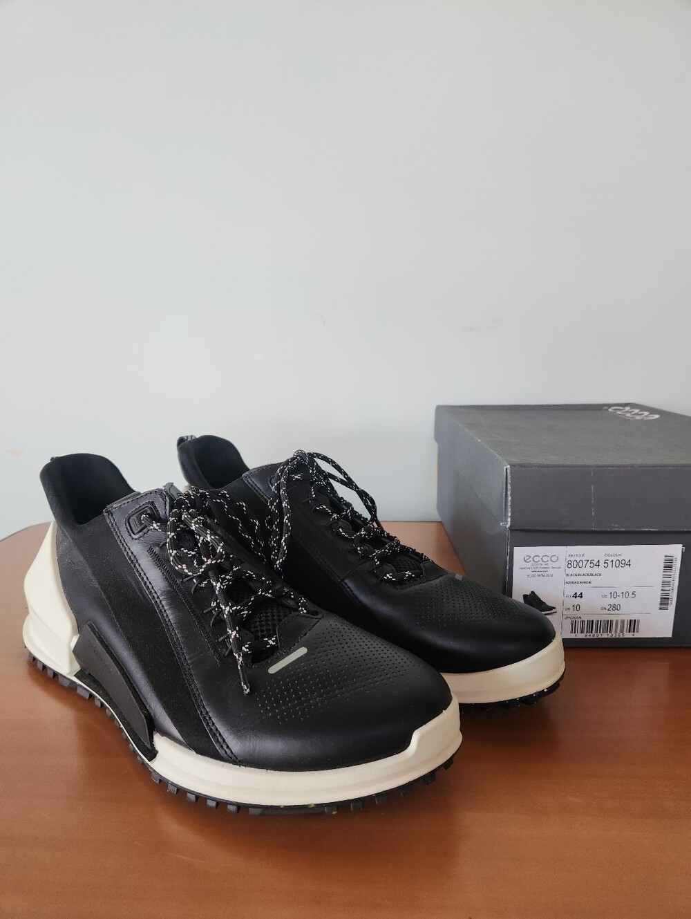 ECCO Biom 2.0 Men’s Phorene Natural Motion Fluidform Black Sneakers Sz 10-10.5